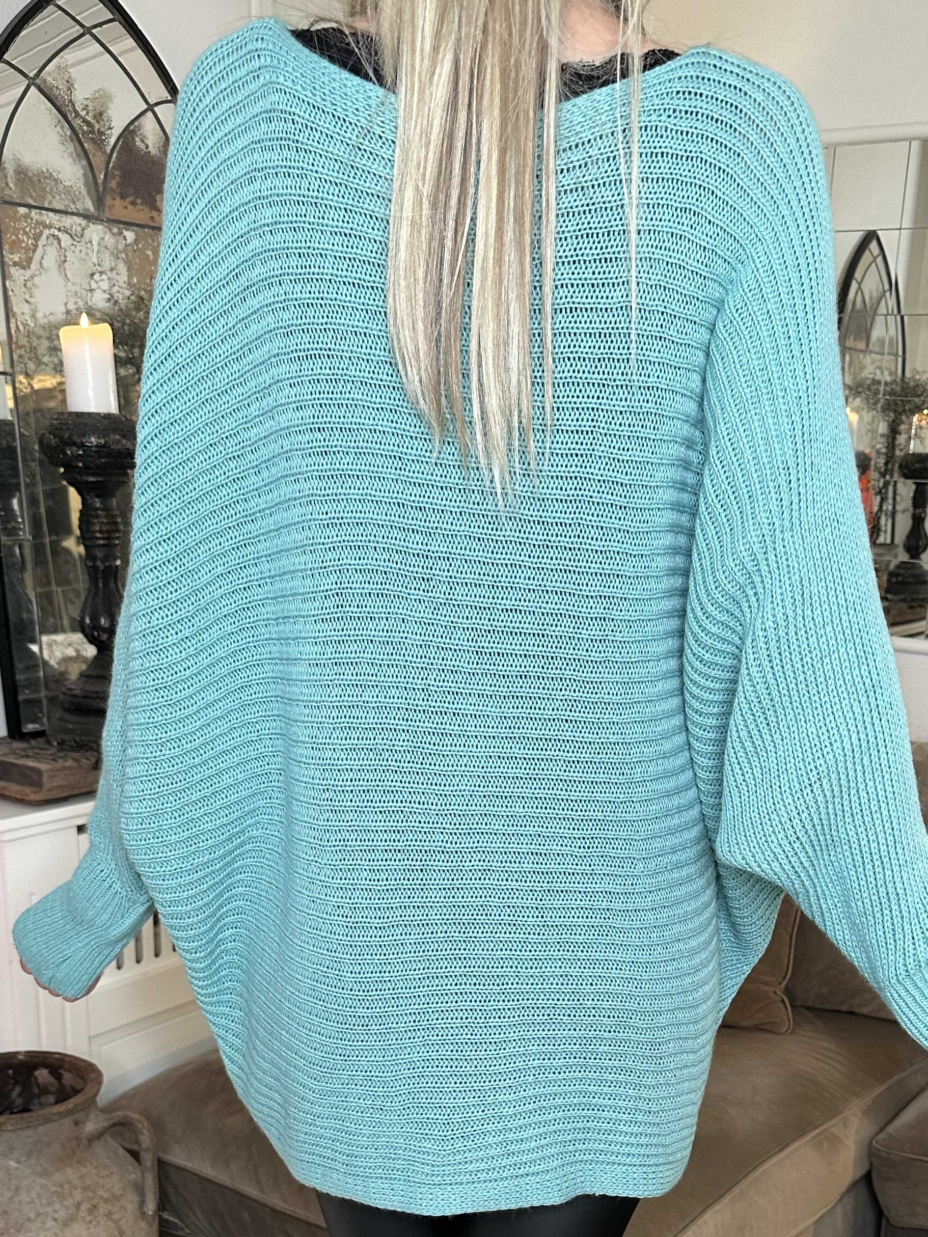 Gabbi - Oversized strik med flagermusærmer
